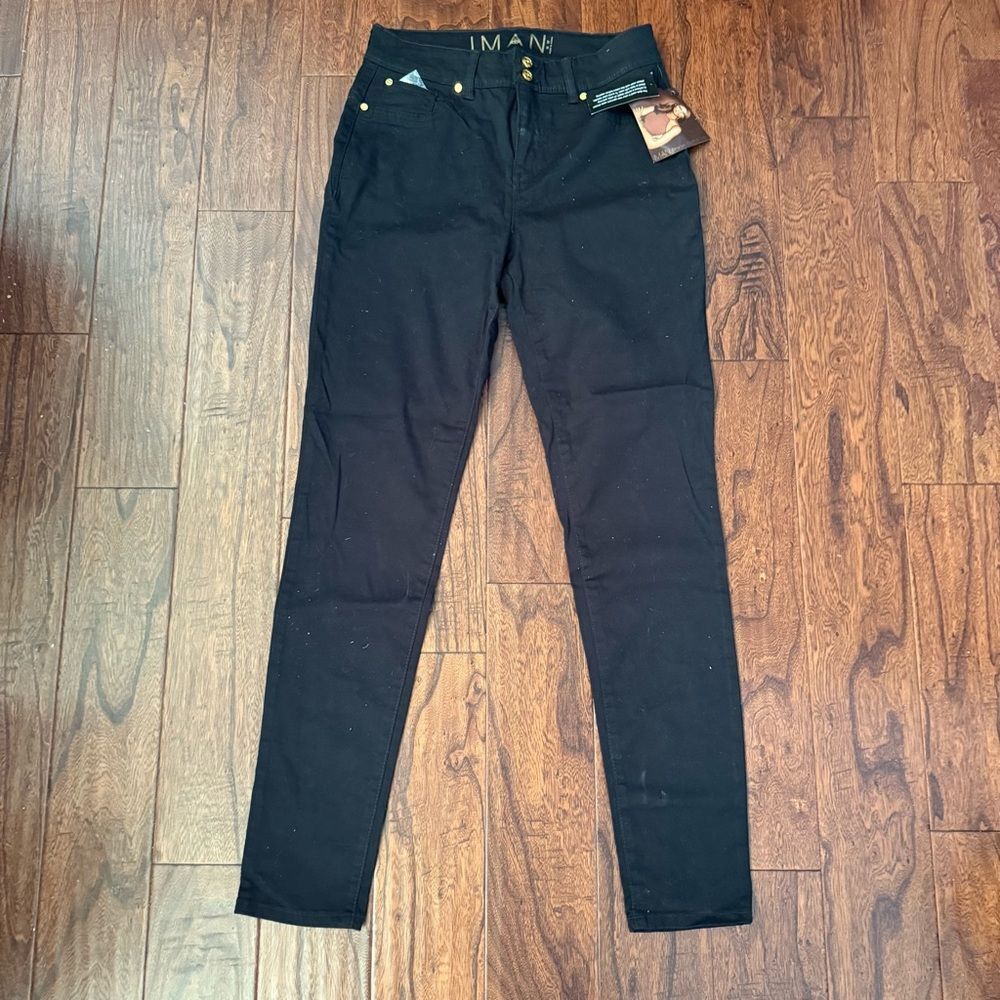 Inman Black Skinny Jeans Stretchy Denim Tapered Fit 12T 360 slimming technology